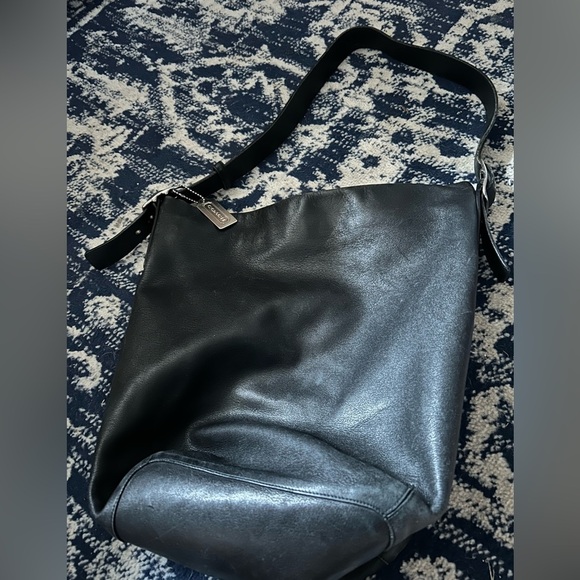 Coach Black Leather Hobo Bag - Picture 1 of 7